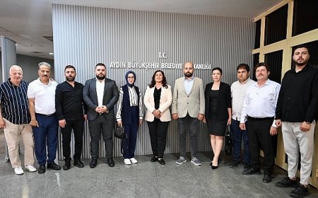 Başkan Çerçioğlu’na Aydın Gazeteciler Cemiyeti’nden Ziyaret