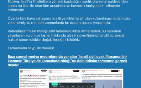 İletişim’den “İsrail Uçakları Türkiye’de” iddialarına yalanlama!