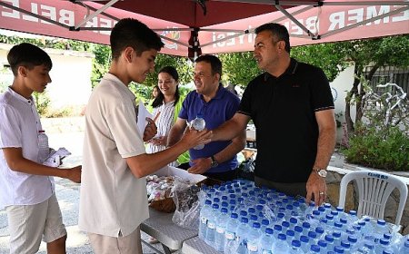 Kemer Belediyesi’nden LGS’ye giren öğrencilere su ve şeker