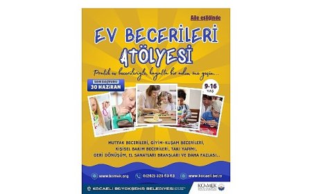 Gençler, bu atölye ile ev becerilerini geliştirecek