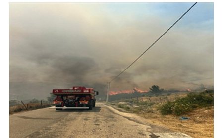 Karaburun’da yangın alarmı