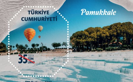 PTT’den ‘Pamukkale’ye özel pul ve ilkgün zarfı