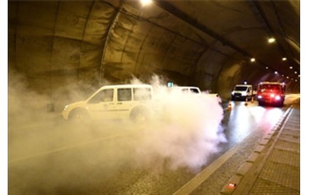 Tünelde nefes kesen tatbikat