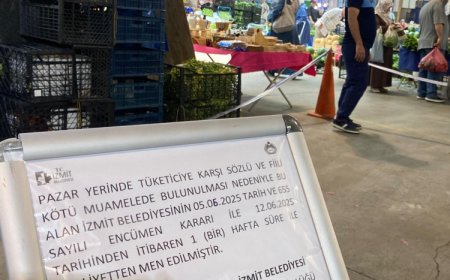 İzmit’te kötü muameleli pazarcıya ‘tezgâh men’ cezası!