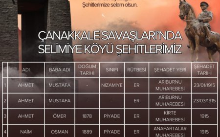 Bursa Yenişehir’de Selimiyeli Çanakkale şehitlerinin anısı yaşatılıyor