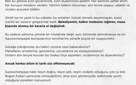 Gaziosmanpaşa’da yönetim değişikliği! Seçilmiş başkandan sert tepki!