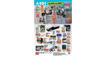 12 Haziran’da A101’de Moped Ürünleri Satışta