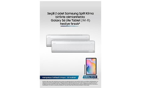 Samsung Split Klimalarda Galaxy S6 Tablet hediye fırsatı!