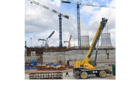 Leningrad NGS-2’nin 4’üncü Güç Ünitesinin Sahasında Güvenlik Binasının Temel Betonlama İşlemi Tamamlandı