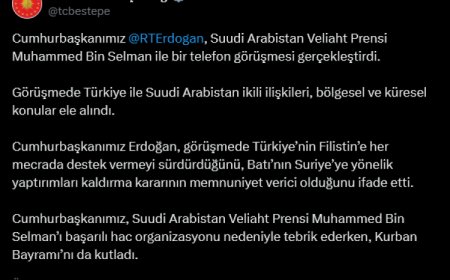 Cumhurbaşkanı Erdoğan Veliaht Prensi ile görüştü