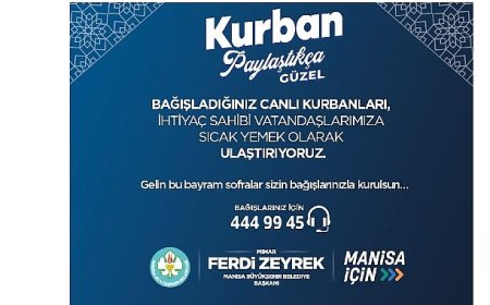 Kurban bağışları Büyükşehir ile ihtiyaç sahiplerine ulaşacak ​​​​​​​