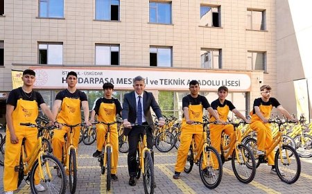 ETi Sarı Bisiklet Verdiği Sözü Tuttu: Meslek Lisesi Öğrencileri 200 Bisikleti Sıfırdan Üretti