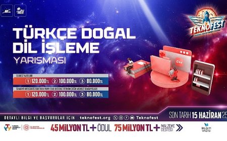 TEKNOFEST Türkçe Doğal Dil İşleme Yarışması Başvuruları Devam Ediyor
