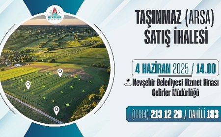 Nevşehir Belediyesi Taşınmaz Satış İhalesi