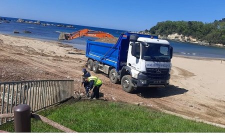 Kandıra plajları yeni sezona hazırlanıyor