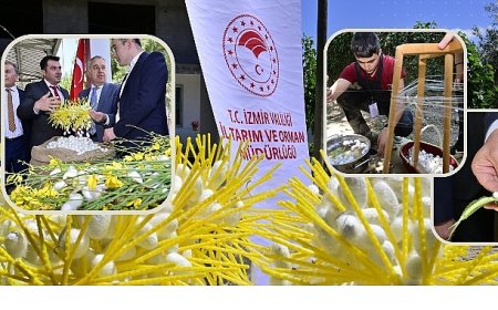 Beydağ’da Kozalar İpek Açtı