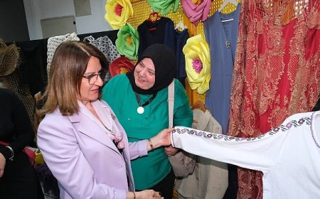 Çalılı kadınlar el emeklerini sergiledi