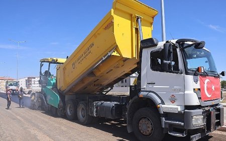 Ertuğrul Gazi Bulvarı Asfaltlanıyor