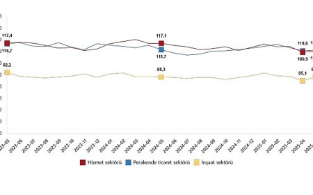 Hizmet, Perakende Ticaret ve İnşaat Güven Endeksleri, Mayıs 2025