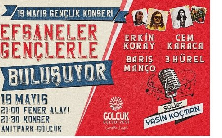 Gölcük’te 19 Mayıs Coşkusu Gençlik Konseri ile Katlanacak