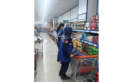 Büyükşehir zabıtasından market denetimi