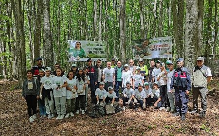 Gölcüklü minik ellerden anlamlı farkındalık ‘Ormanlar Benim’