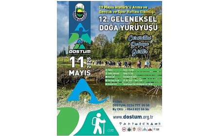 İnegöl Belediyesi’nden 19 Mayıs Doğa Yürüyüşü etkinliğine davet