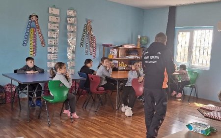 İtfaiye’den Öğrencilere Yangın Güvenliği Eğitimi