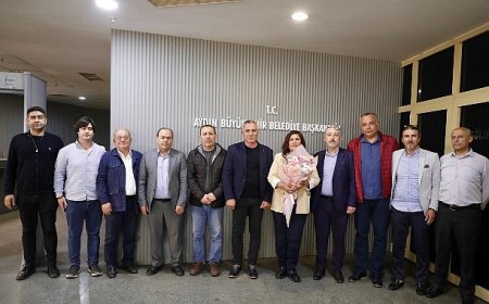 Başkan Çerçioğlu’na Nazilli Afyonlular Derneği’nden ziyaret