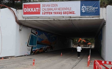 TEM Otoyolu alt geçidine estetik dokunuş