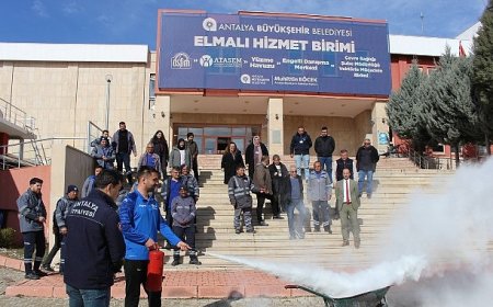 Büyükşehir’in yangın eğitimleri sürüyor