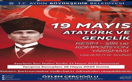 Başkan Çerçioğlu’ndan 19 Mayıs Temalı Ödüllü Resim, Şiir ve Kompozisyon Yarışması