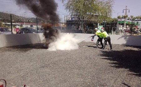Büyükşehir İtfaiyesi’nden polislere yangın eğitimi