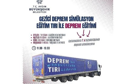 Aydın Büyükşehir Belediyesi’nden Deprem Simülatörü