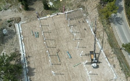 Tekirova pazar yerinin inşası hızla devam ediyor