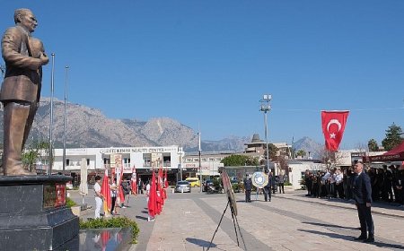 18 Mart Çanakkale Deniz Zaferi ve Şehitleri Anma Günü dolayısıyla Kemer’de tören düzenlendi