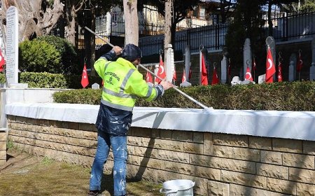 Şehitlikler, “18 Mart Çanakkale Zaferi” için hazırlandı
