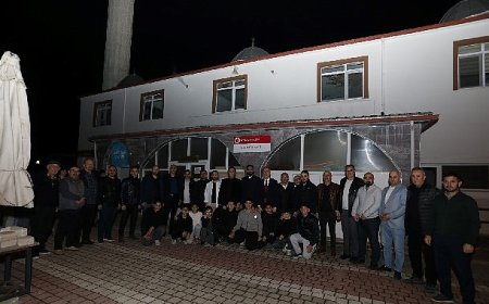 Hafız Ahmet Yüksel ile Tayyip Hoş İnegöllülerle buluştu