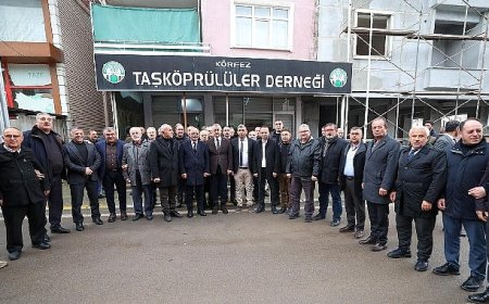Başkan Büyükakın, Körfez Taşköprülüler'e misafir oldu