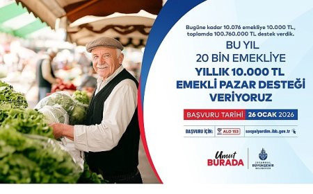 İBB Emekli Pazar Desteği Başvuruları Başladı