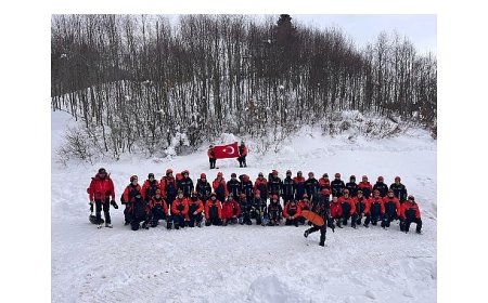 Zorlu kış şartlarında saniyelerle yarışıldı