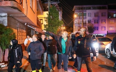 Başkan Görkem Duman gece boyunca sahadaydı