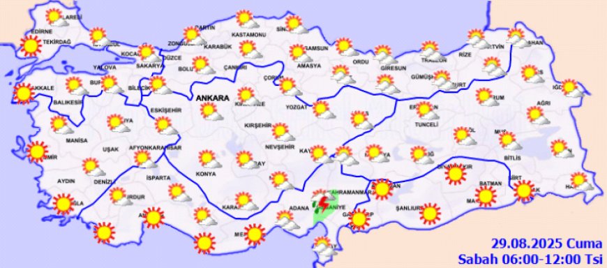 İç kesimlerde sıcaklık artıyor, Doğu’da yerel yağış bekleniyor