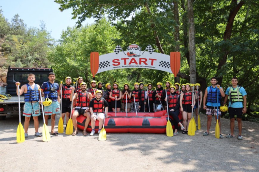 Bursa’da gençlerin rafting heyecanı