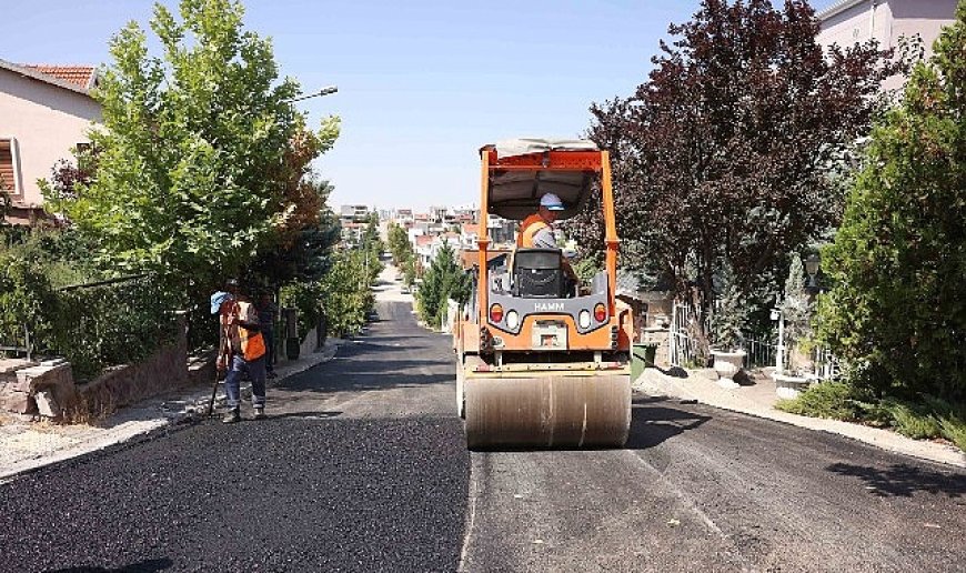 Çankaya’da Asfalt Mesaisi Devam Ediyor