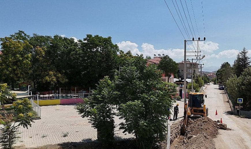Elmalı Gündoğan Mahallesi’nde 2 kilometrelik yeni içme suyu hattı