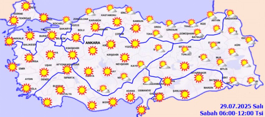 Bunaltıcı sıcaklıklarda değişiklik yok