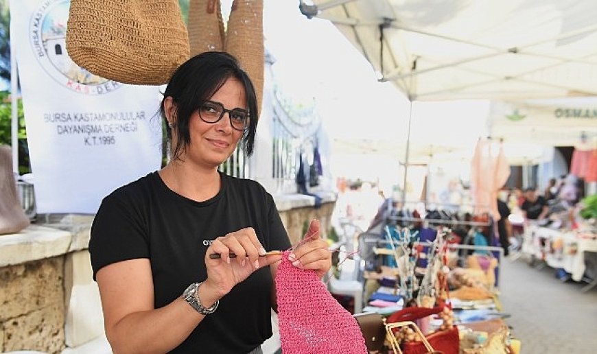 Osmangazi Belediyesi üreten kadınların yanında