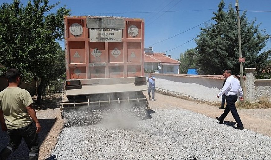 İçeriçumra’da 35 Kilometrelik Yolun Asfalt Çalışmaları Başladı