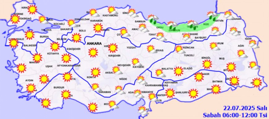 Kuzeydoğu hariç sıcaklıklar bunaltacak